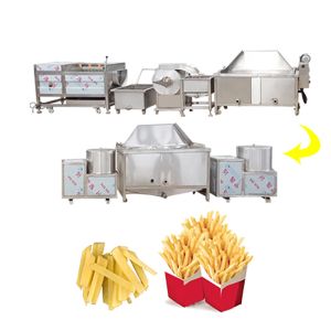 Cheap Semi-Automatic Frozen French Fries Production Line for Easy Operation and Maintenance for sale