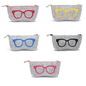 Unisex Felt Glasses Bag Custom Sunglasses Case Easy To Carry