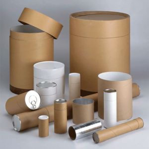 Custom Eco Friendly Carton Round Kraft Cylinder Box Empty Biodegradable