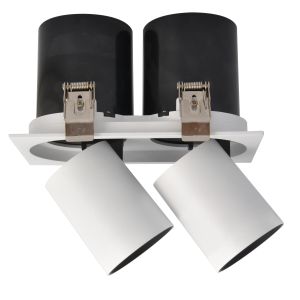 Double down light round built-in Angle adjustable LED telescopic spotlight