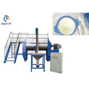 Dry Ice Cream Flour Ribbon Blender Machine , Food Powder Mixing Machine Powdered