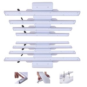 Waterproof LED Grow Lights With Timer Function 160W 1.8μMol/J 550*550*55mm