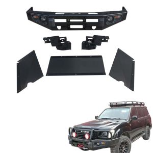 Upgrade Your Toyota LC100's Look and Performance with This 4x4 Bull Bar Front