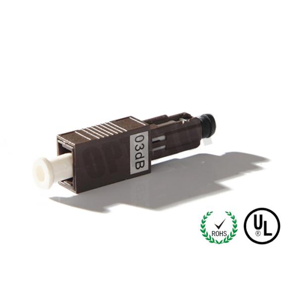 MU Male To MU Female Fiber Optic Attenuator 03dB Environmentally Stable