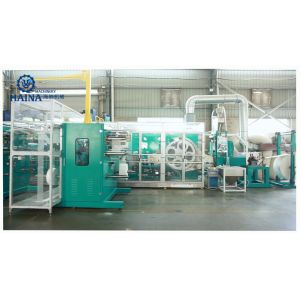 WED Guiding System 95 Tons Lady Menstrual Pad Making Machine