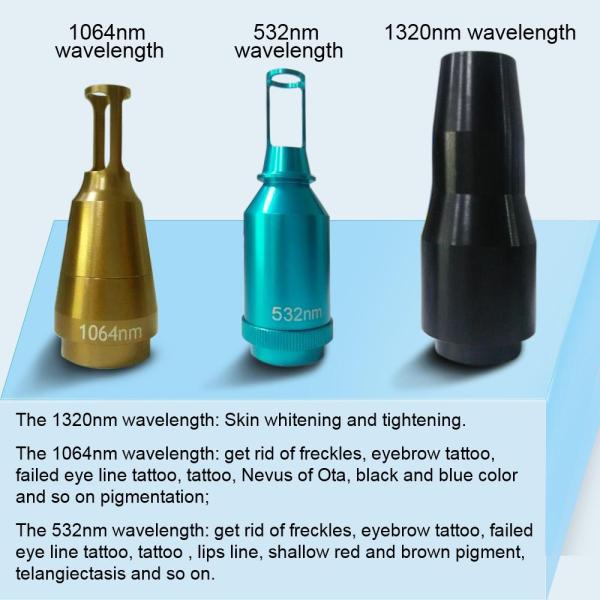 Double Rods Handpiece Q swtich Nd Yag 532nm Professional Laser Tattoo Removal Machine