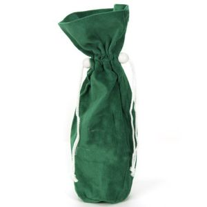 Velvet Wine Bottle Drawstring Bag Custom Reusable Wine Bag of Drawstring Closure