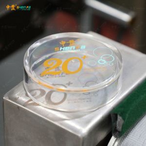 Cosmetic Flat Foundation Box Automatic Screen Printing Machine Hot Stamping