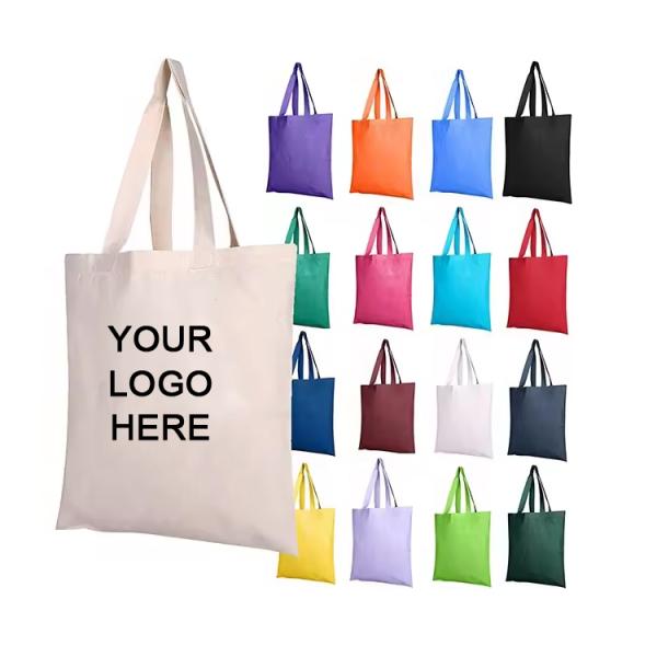 Quality Heavy Duty Plain Thick Canvas Bag For Custom Shopping Canvas Tote Bags Bulk Shopping Bag For Crafts With DIY Reusable Grocery Bag wholesale