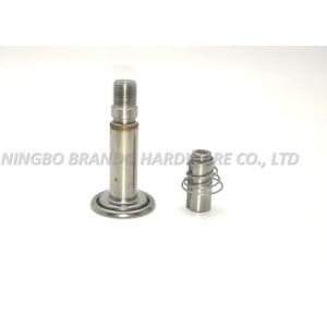 NC Thread Connection Solenoid Stem With Circular Seat / Compress Spring Movable