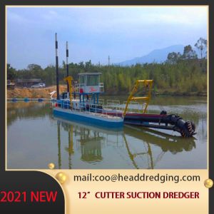 12 Inch Sand Gold Suction Dredge Machine With Gear Box
