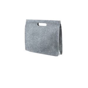 Solid Color Felt Briefcase 41*33 Cm Button Design For Men EN71 Certificate