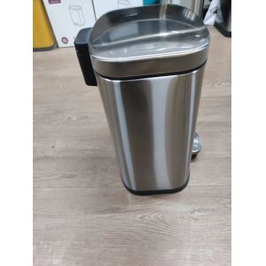 Durable Narrow Stitched Portable Metal Foot Pedal Garbage Bins Round Kitchen