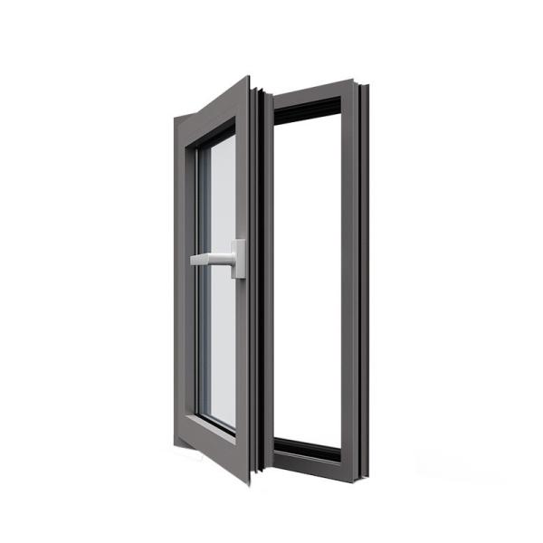 Quality Australian Standard Aluminum Insulated Thermal Broken Casement Window with Screen Netting wholesale