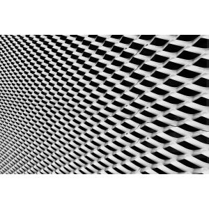 Aluminum Metal Expanded Wire Mesh Cladding Wire Foil Customized For Hood Filter