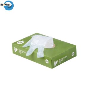 Food Safety Protective Transparent Compostable Disposable Gloves Plastic Gloves