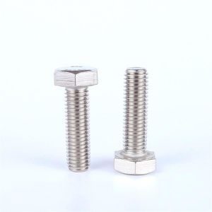 Silver M6 Hex Head Bolts For Industrial Applications With Long Lifespan