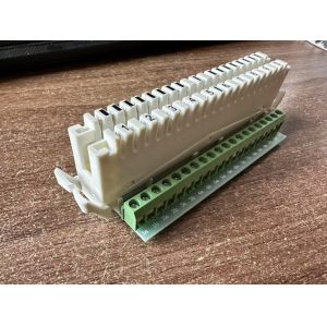 20 Pole Screw Terminal Block with 10 Pairs Krone Type PCB Type Disconnection or