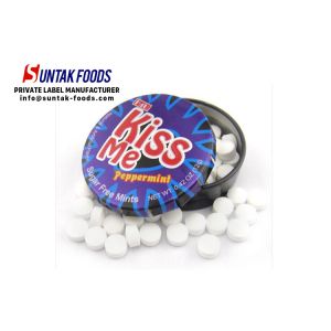 Mini Promotional Strong Breath Mints Candy / Sugarless Hard Candy 12g