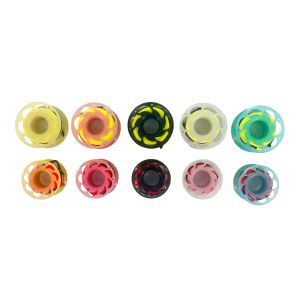 Cheap Plastic macaron finger reel with 15/30 m flat rope and 304ss double snap for sale