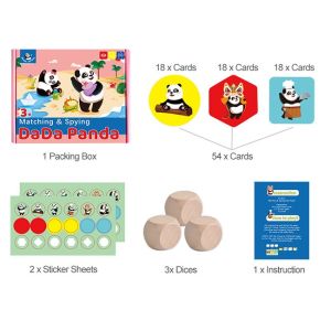 Practice Focus 54 Cards Kids Matching Memory Game Kindergarten Toys For Learning