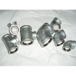 China NPT Galvanized Malleable iron pipe fittings on sale