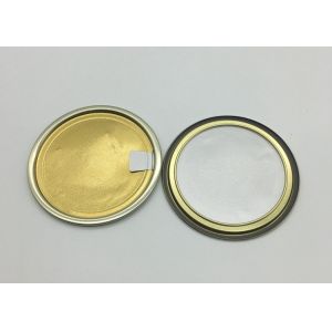 Durable Aluminium Foil Lids / Metal Or Paper Can Easy Pull Tab Lid