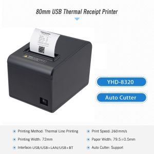 High Speed 80mm Thermal Printer Portable Handheld Bluetooth Receipt Printer