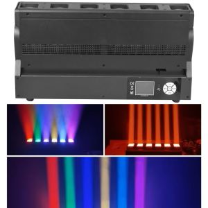 LED Pixel Indoor Zoom Beam Wash Bar 6pcs 40W RGBW 4-In-1 For Stage Event Party