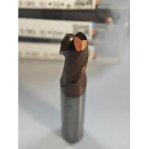 MPB2 Solid Carbide Ball Nose End Mill 2 Flutes R0.5-10, 10mm, Φ10.0(R5.0