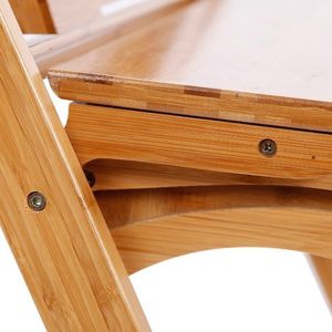 ODM Foldable Natural Bamboo Study Table Desk With Storage Box