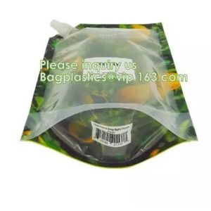 Flat Bottom bag Self sealing bag aluminum foil bag Spout & nozzle bag Quad seal