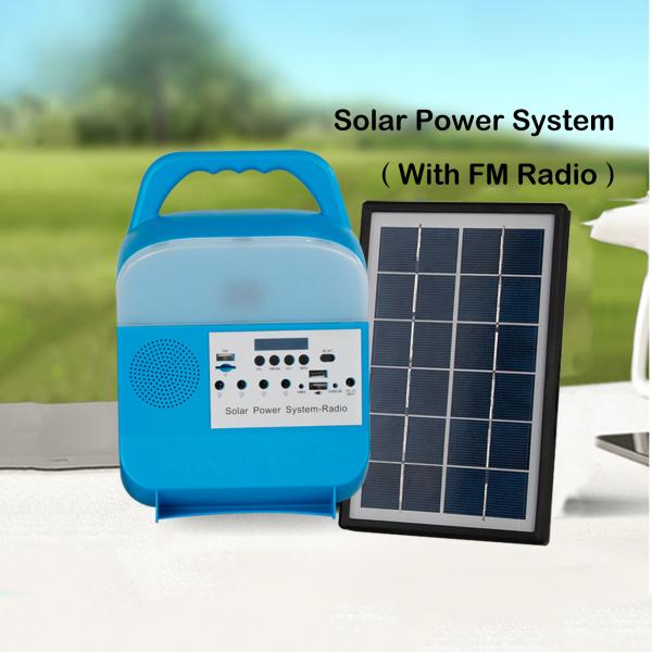 Quality IP65 ABS Household Solar Portable Lighting Lithium Battery 5V Audio Charging wholesale