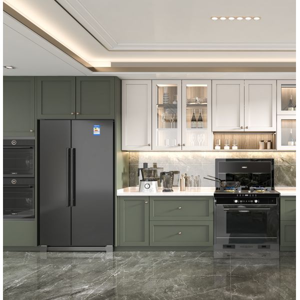 Quality Factory Modular Modern Kitchen Cabinet Design Custom Walnut Kitchen Cabinets wholesale