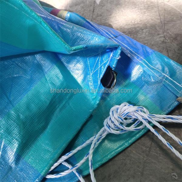 Quality Waterproof Sunproof White PE Tarpaulin Rolls with High Density and Printed Pattern wholesale