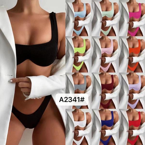 Halter Bikini Style Sexy Women Swimsuit With Unique Design Durable Upf50