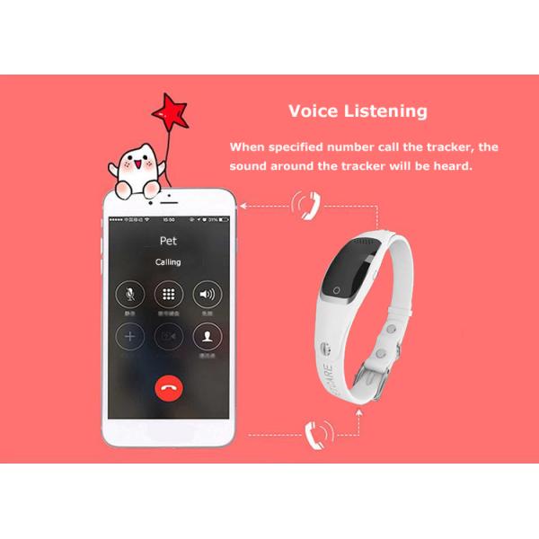 Real Time Dog Collar Pet GPS Tracker Miniature Size Remote Positioning 1 Button