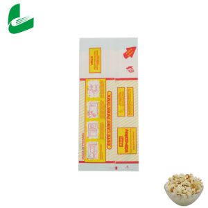 Custom Logo Printed Greaseproof Paper Microwave Popcorn Bags
