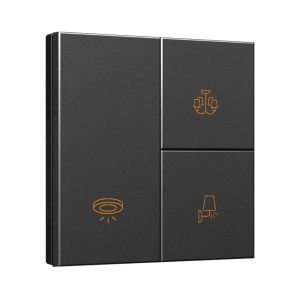 Champagne 4 Button Modbus Wall Switch For Hotel / Home / Villa