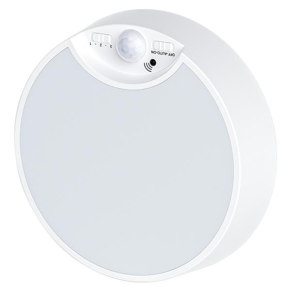 ABS PC Round LED Motion Ceiling Light Battery Powered 1.2W 120*2835 DC6V