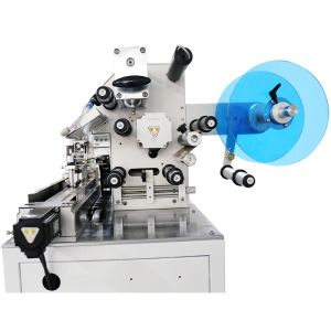 Electric Driven Wire Sticker Folded Flag Labeling Machine for Carton Packaging