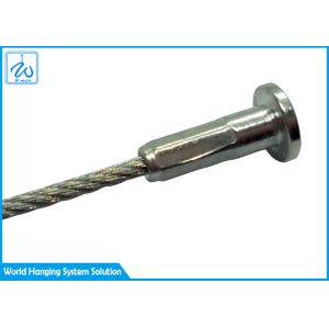 GB Standard 1.2 X 75 Mm Wire Rope Assembly With Diecast Mushroom End