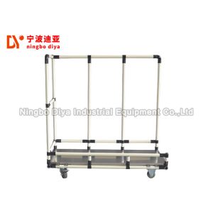 Logistic And Workshop Lean Trolley , Simple Operation Stainless Steel Cart