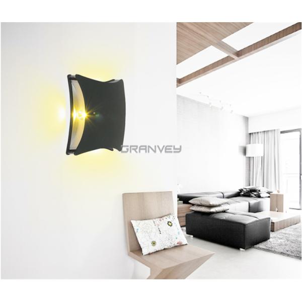 4x1W Square IP65 LED Outdoor Wall Lights Shine Four Sides High Energy Efficient