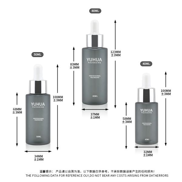 Eco Friendly 40ml 50ml 80ml Plastic Lotion Bottle Cosmetic Packaging Containers Electroplate