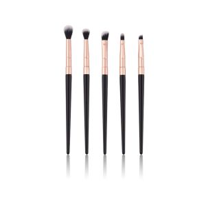 Eyeliner Eyebrow 5 Piece Makeup Brush Set Synthetic Hair Plastic Handle