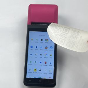 Handheld Mobile POS Android 12 Receipt Machine Portable 70mm/s With Speaker