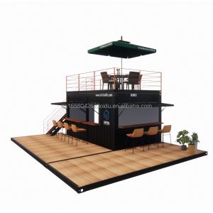 10ft 20ft Two-story Pop-up Container Bar designed with Modern Design Style and