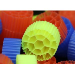 China Black Virgin HDPE Material MBBR Plastic Filter Media For Aquarium 25mm X 12mm on sale