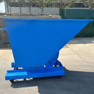 Extra Heavy Duty Self Dumping Hoppers Dumpster Waste Treatment Customized